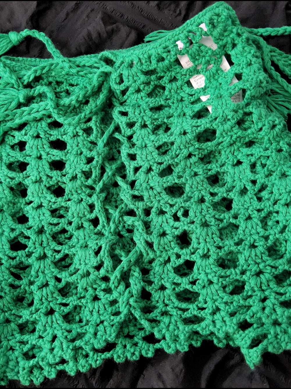 Women's Green Crochet Skirt